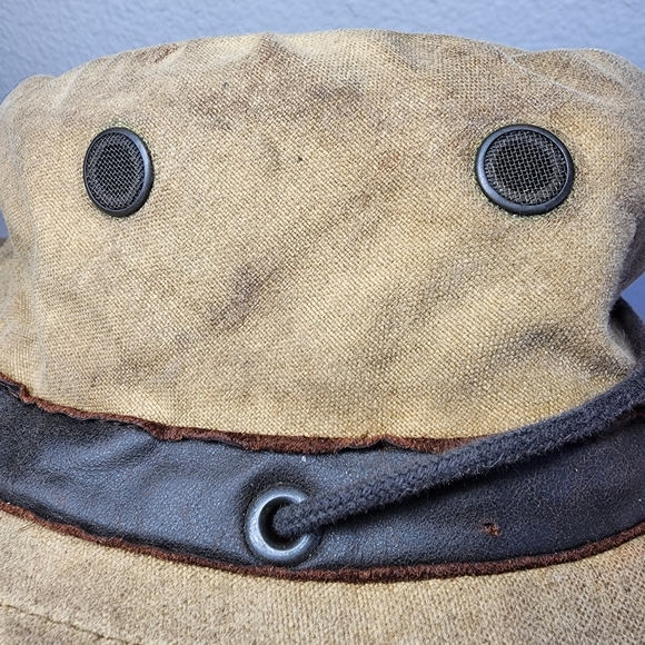 WATERSHIP TRADING COMPANIE Waxed Cotton Big Brimmed Outdoor Hat - Picture 15 of 16